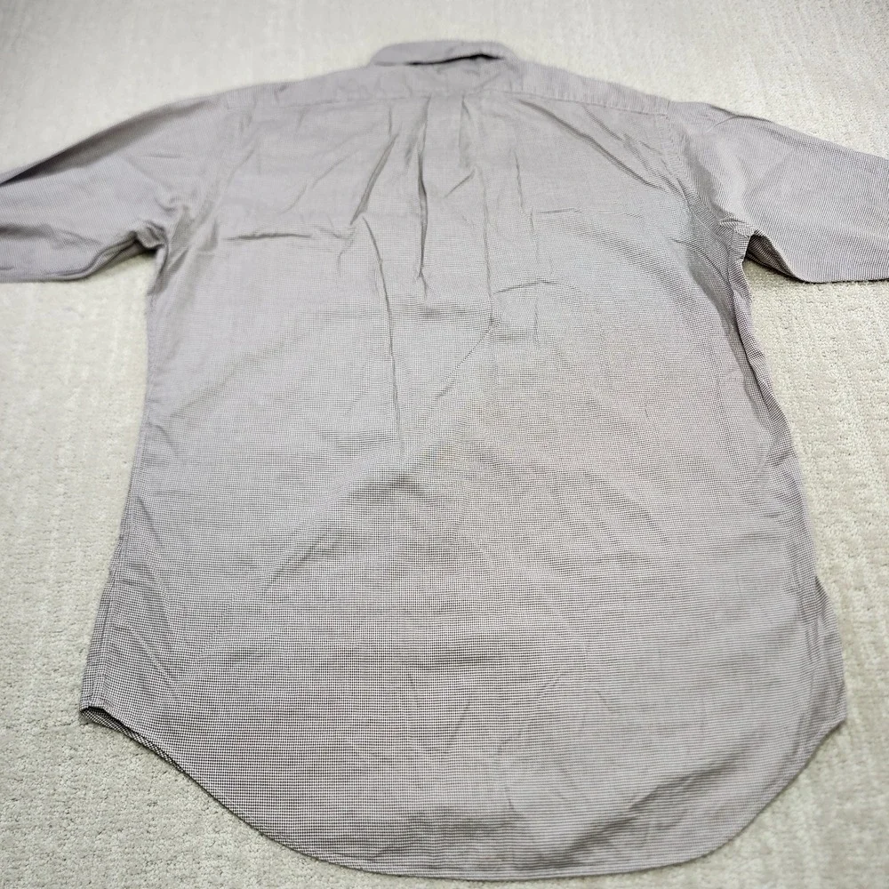 Vintage‎ Polo Ralph Lauren Shirt Men 16 (L) Yarmouth Button Down Houndstooth